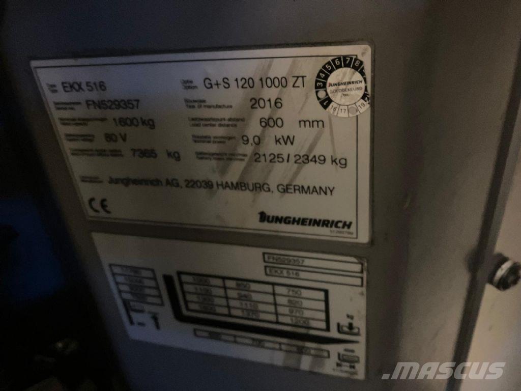 Jungheinrich EKX 516 Kõrged komplekteerimistõstukid
