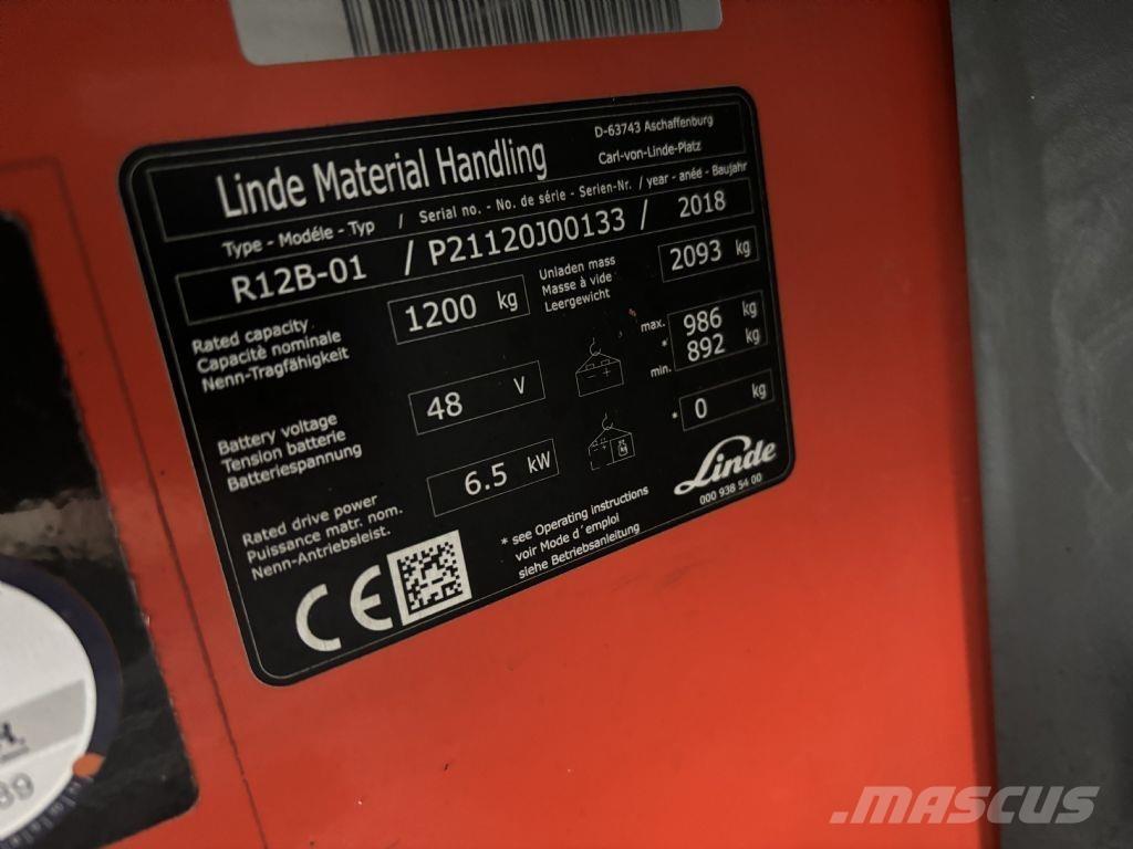 Linde R12B-01 Lükandmastiga tõstukid