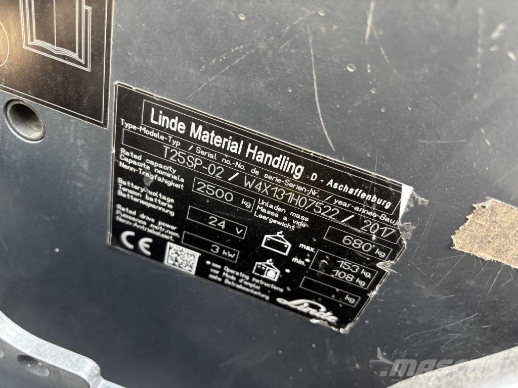 Linde T25SP-02 Platvormiga virnastajad