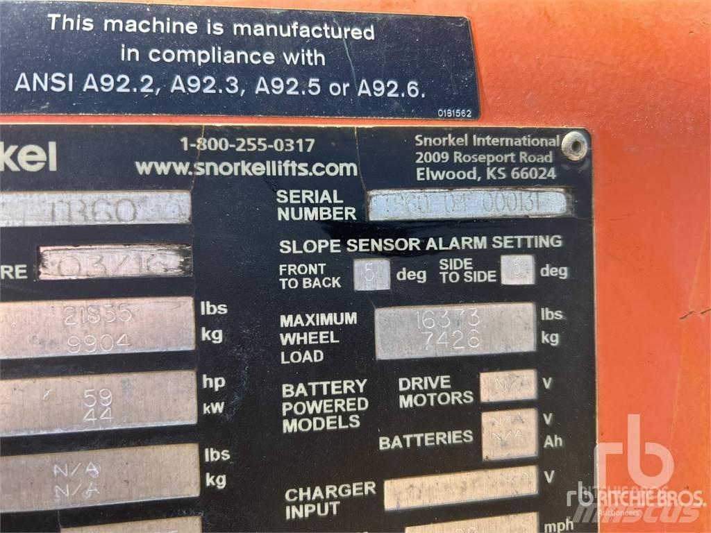 Snorkel TB60 Iseliikuvad poomtõstukid