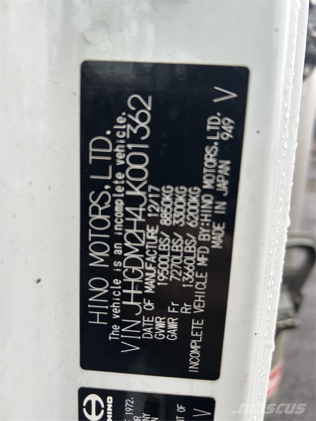 Hino 195 Furgoonautod