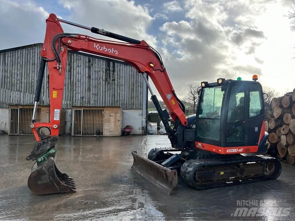 Kubota KX080-4 Roomikekskavaatorid