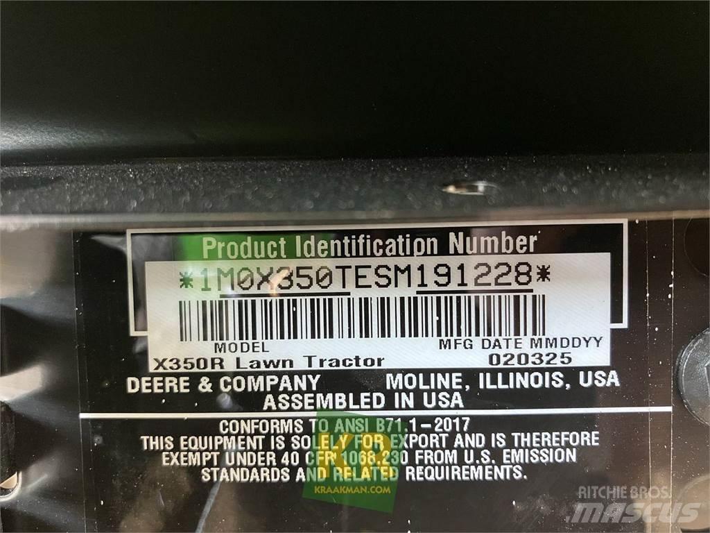 John Deere X350R Murutraktorid