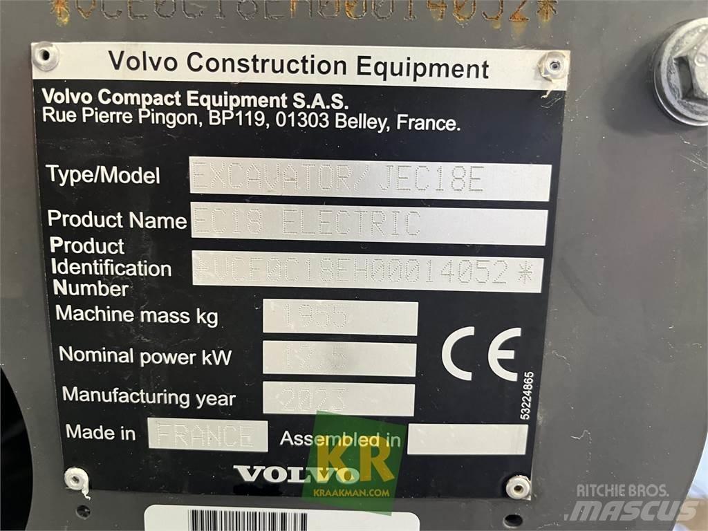 Volvo EC18E Roomikekskavaatorid