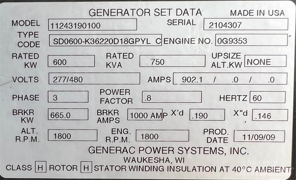 Generac SD600 Diiselgeneraatorid