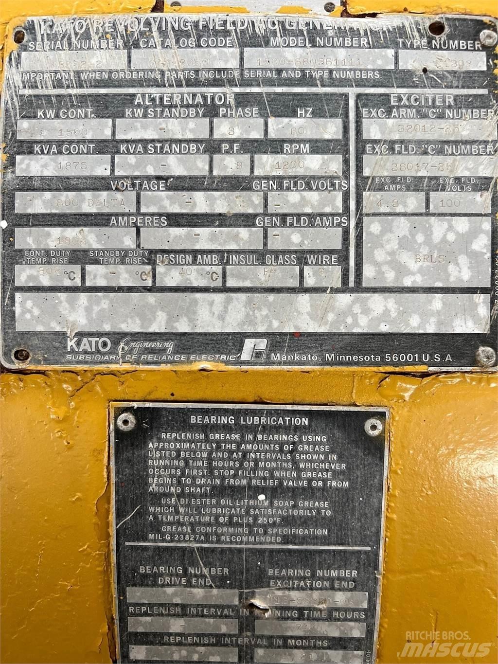 Kato 1500kW Muud generaatorid