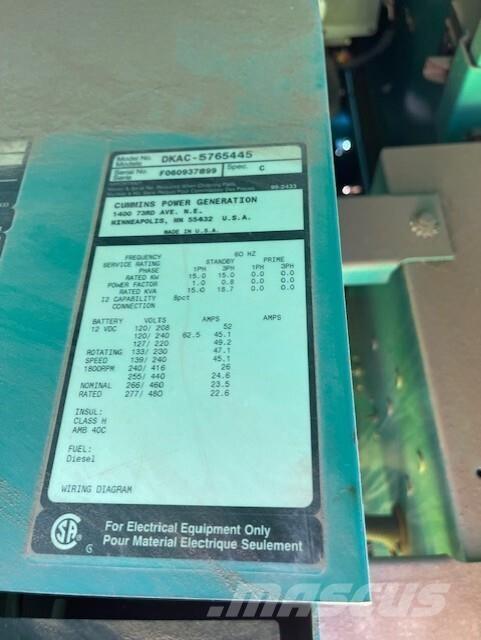 Onan 15kW Diiselgeneraatorid