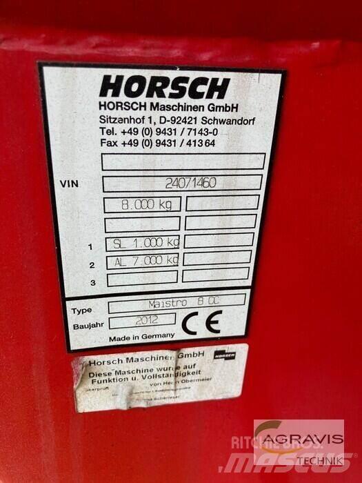 Horsch MAISTRO 8 CC Külvikud