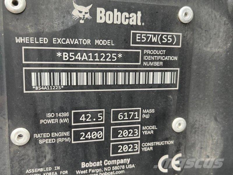 Bobcat E57W Ratasekskavaatorid