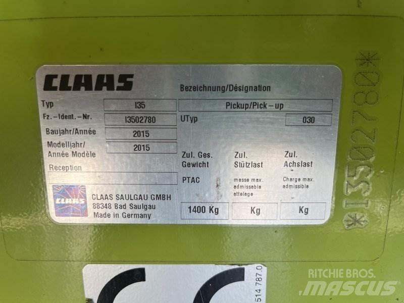 CLAAS Pick-Up Kombainide heedrid