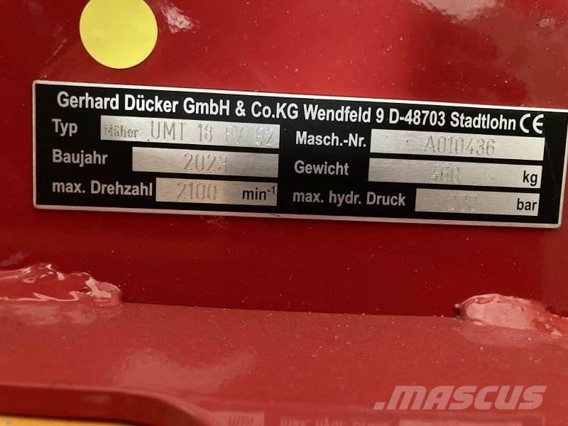 Dücker UMT 18 Taga jalutatavad niidukid