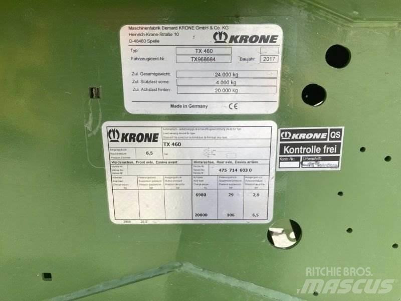 Krone TX 460 Hakkeveohaagised