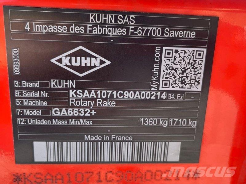 Kuhn GA 6632+ Vaalutid