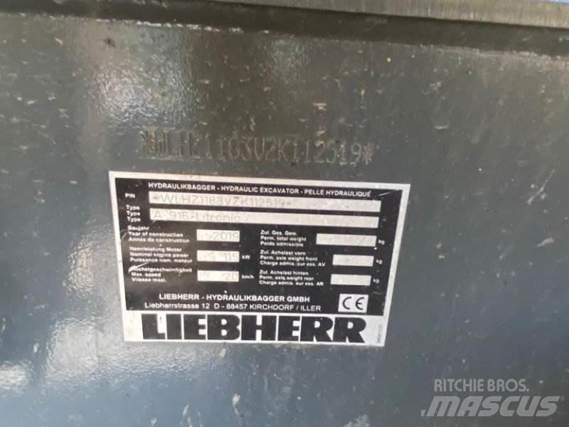 Liebherr A 916 Ratasekskavaatorid
