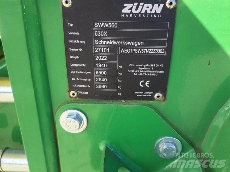 Zürn SWW 560 Kombainide heedrid