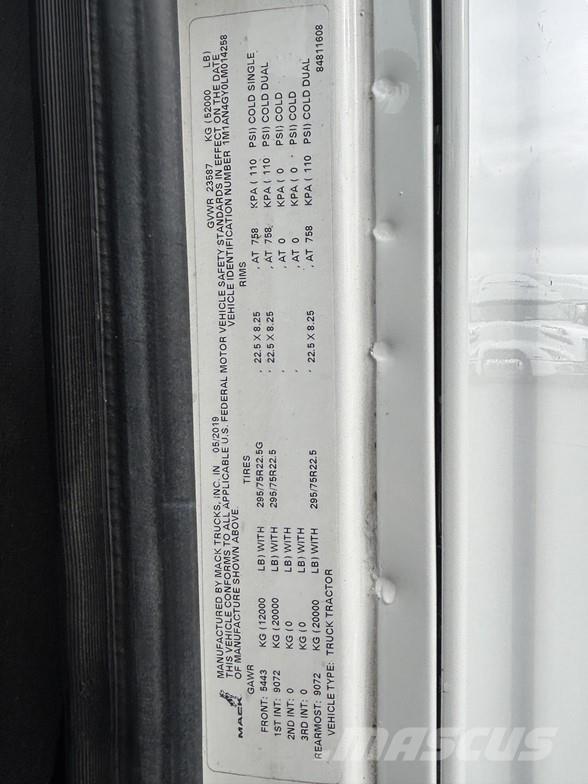 Mack ANTHEM 64T Sadulveokid