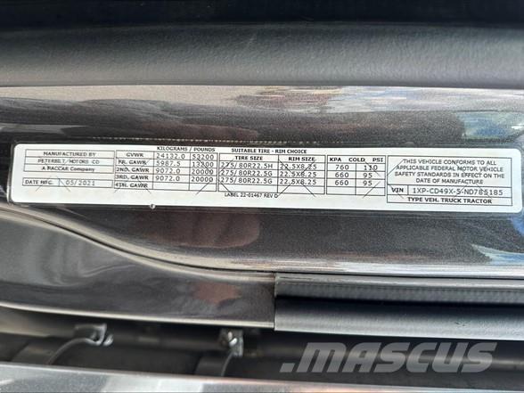Peterbilt 567 Sadulveokid