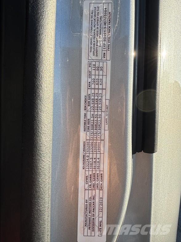 Peterbilt 579 Sadulveokid