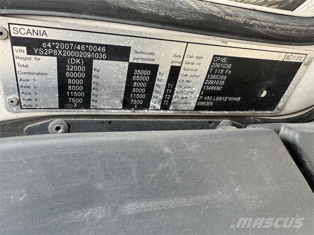 Scania P450 Euro6 Vaakumautod