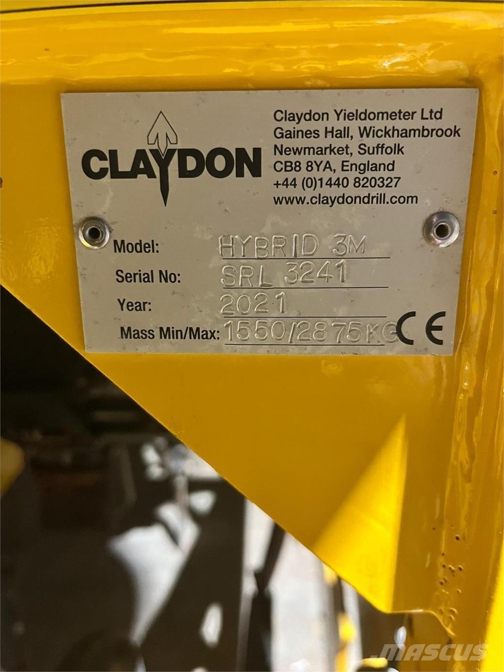 Claydon 3M HYBRID Muud põllumajandusmasinad