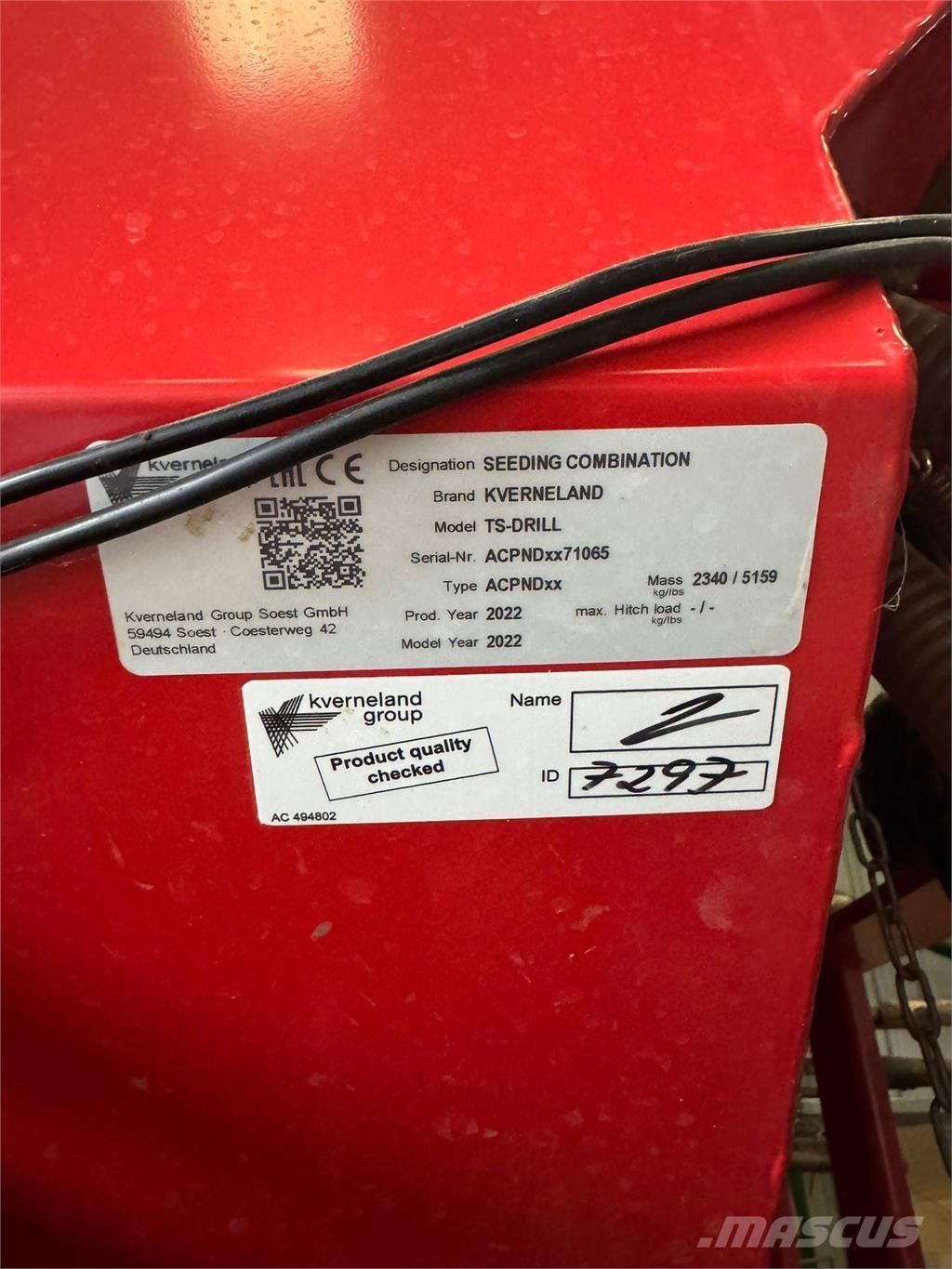 Kverneland 4.8M Muud põllumajandusmasinad