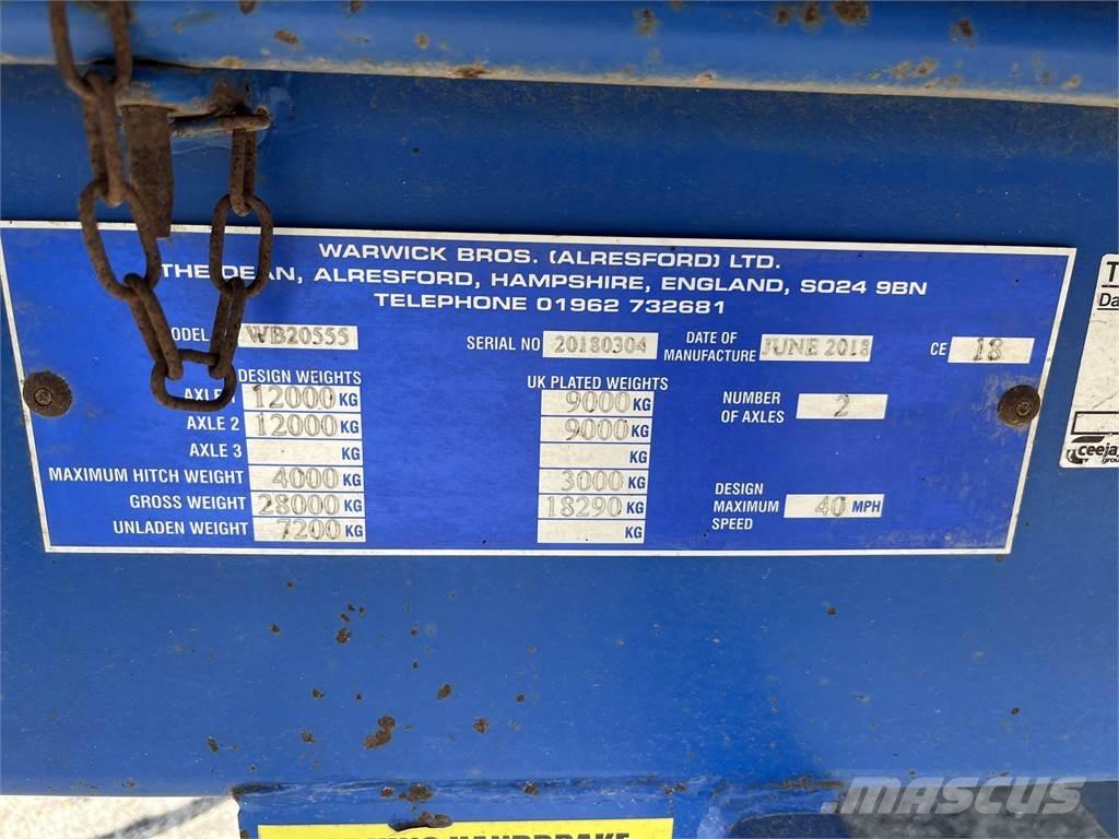  WARWICK 20 TONNE Muud haagised