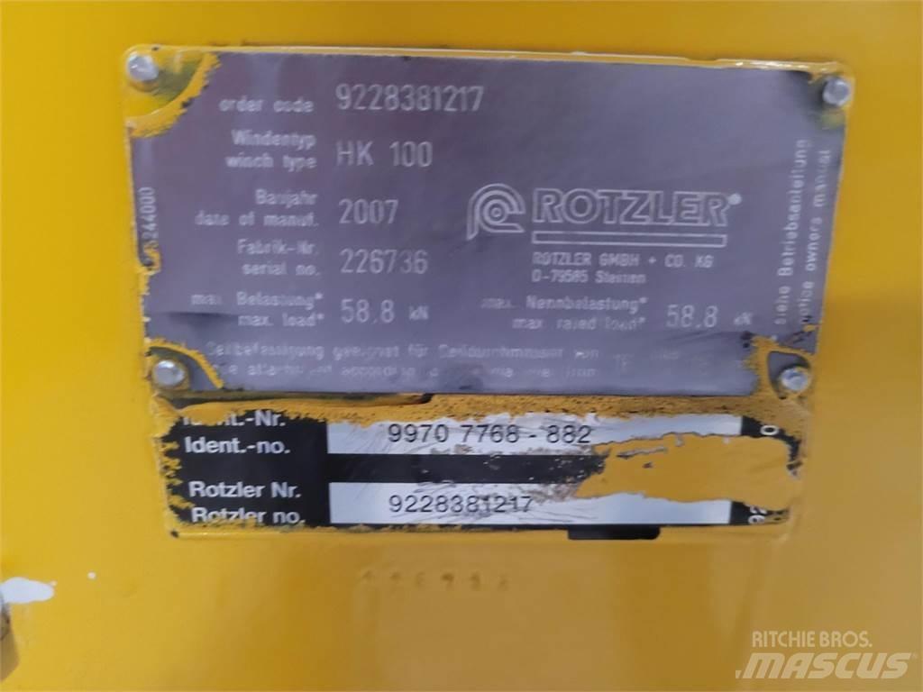 Faun HK 100 winch Kraanade varuosad ja varustus