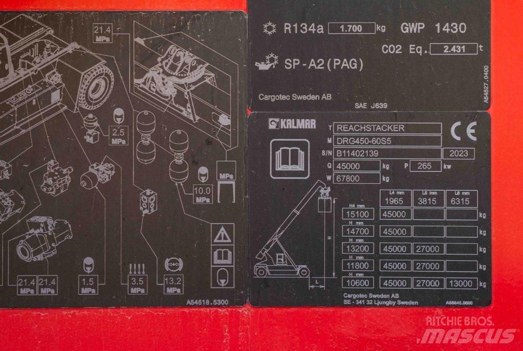 Kalmar DRG450-60S5 Konteineritõstukid
