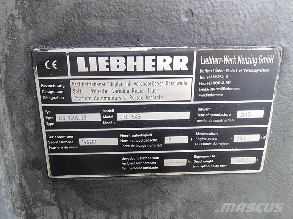 Liebherr LRS 545 Konteineritõstukid
