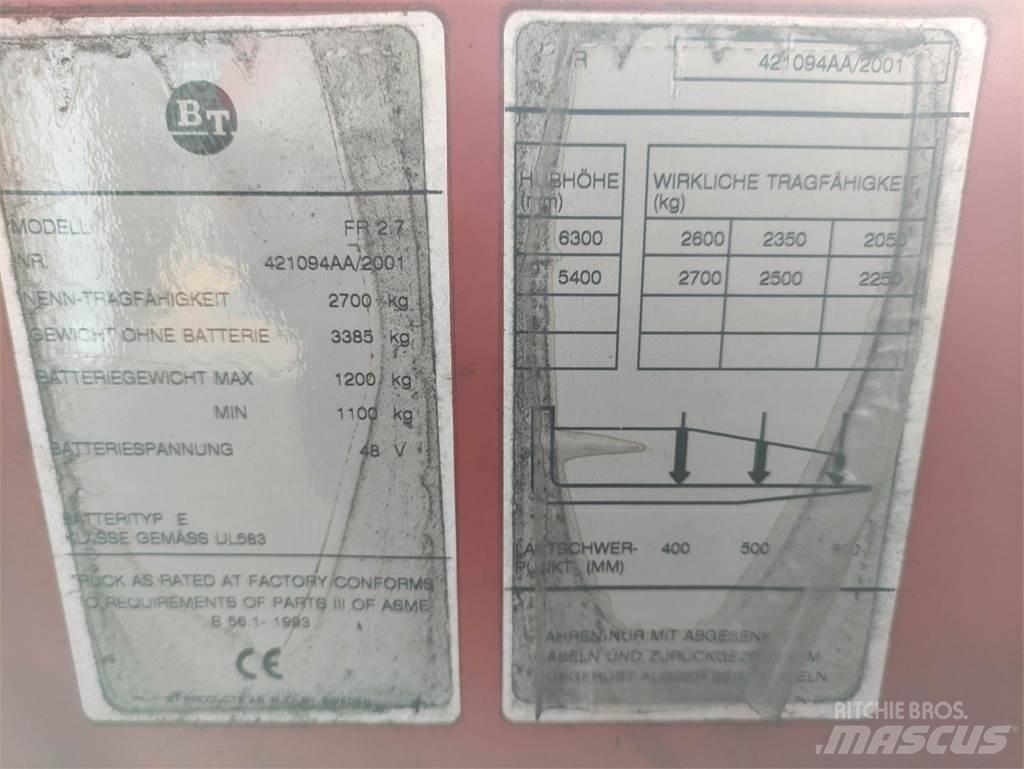 BT FR2-7 Neljasuuna lükandmastiga tõstukid