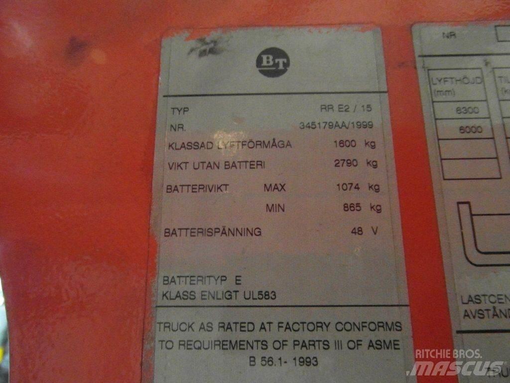 BT RRE2/15 Lükandmastiga tõstukid