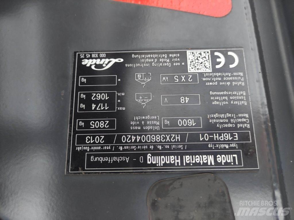 Linde E16PH-01-386 Elektritõstukid