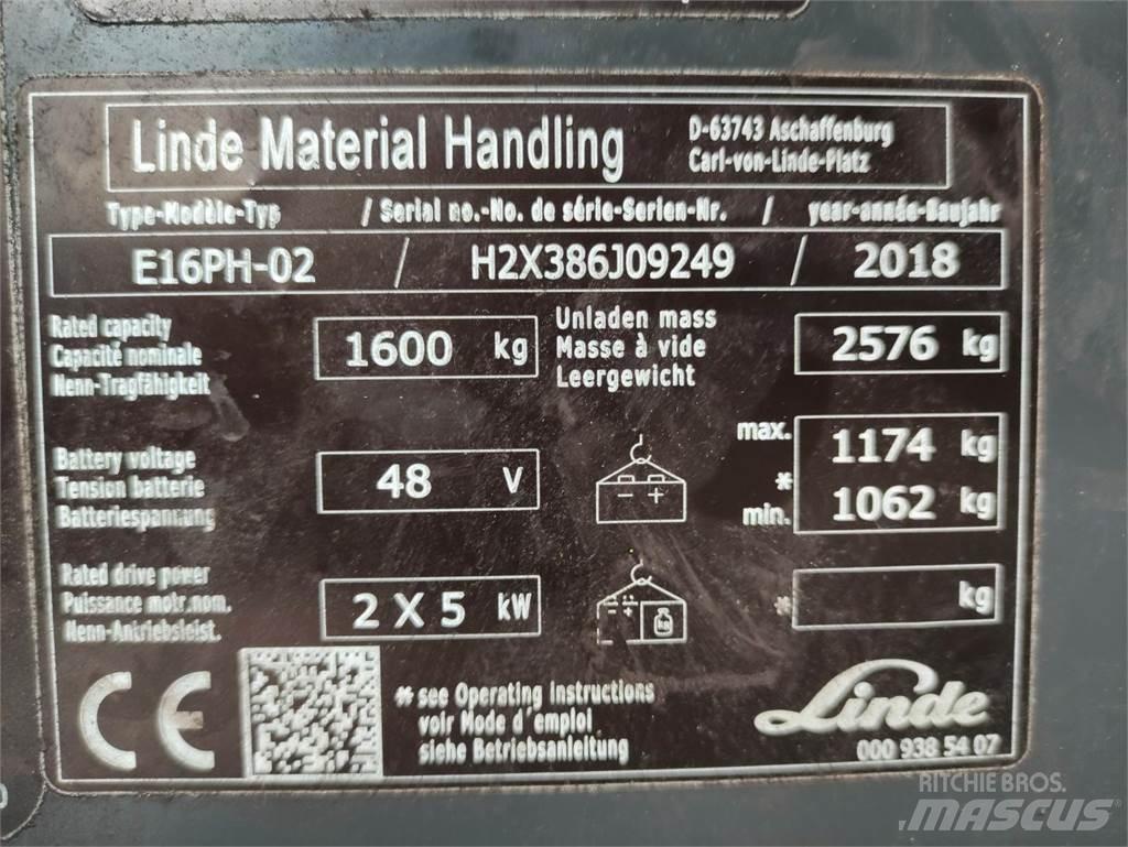 Linde E16PH-02-386-EVO Elektritõstukid