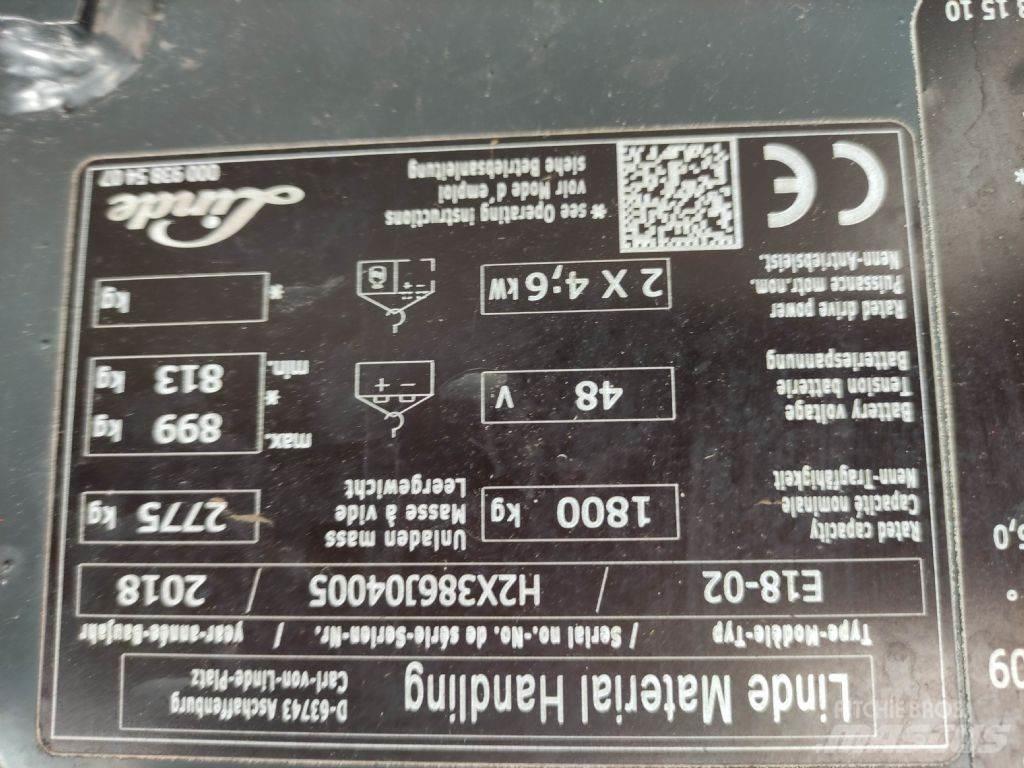 Linde E18-02-386 EVO Elektritõstukid