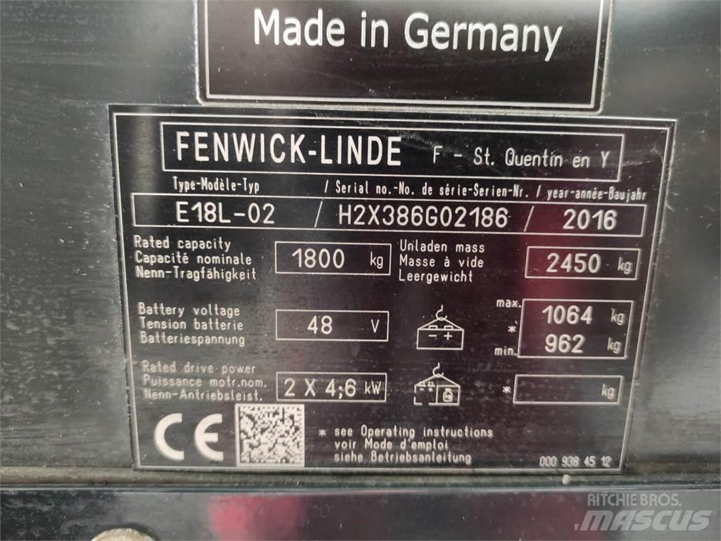 Linde E18L-02-386 Elektritõstukid