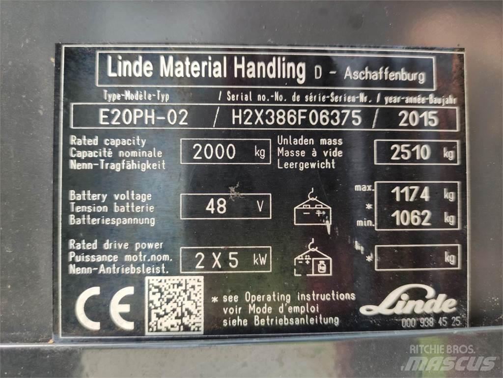 Linde E20-PH-02 Elektritõstukid