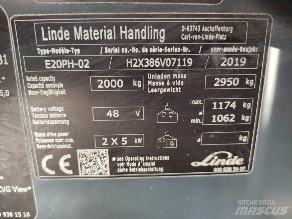 Linde E20PH-02-386 EVO Elektritõstukid