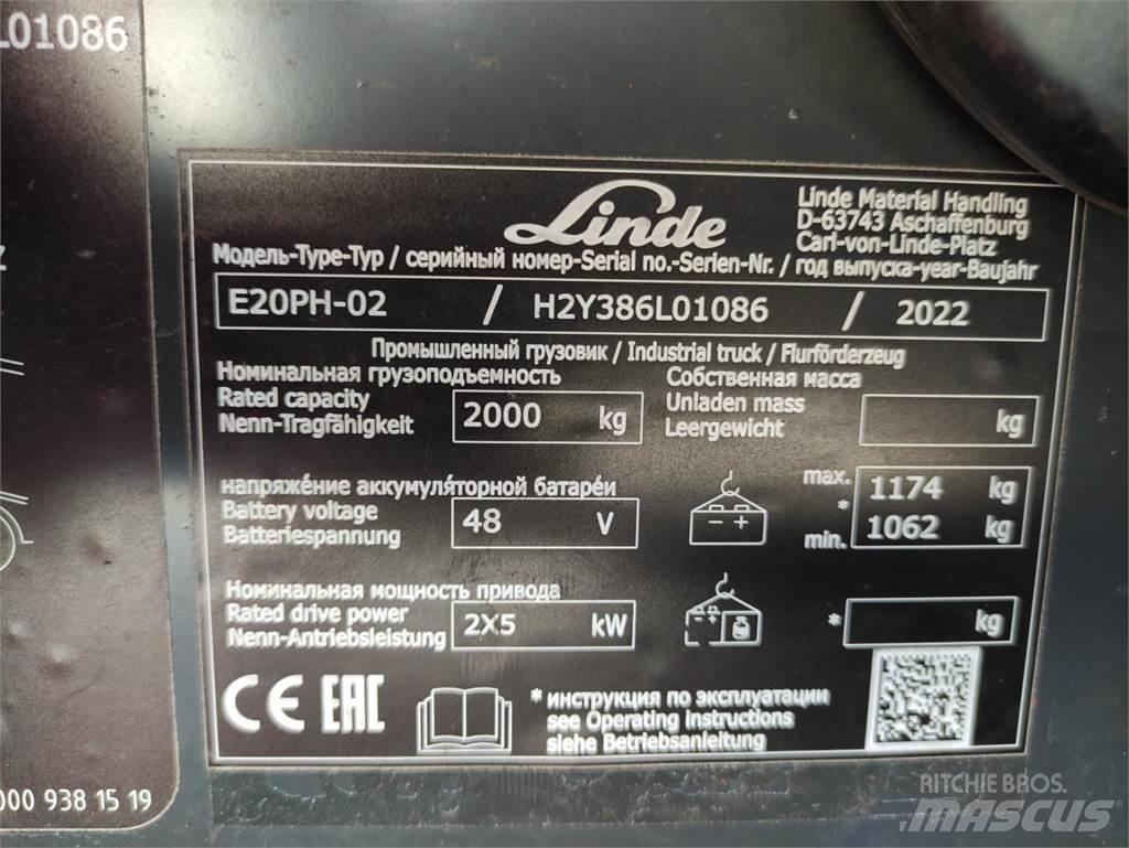 Linde E20PH-02-386-EVO Elektritõstukid