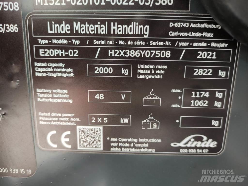 Linde E20PH-02-386-EVO Elektritõstukid