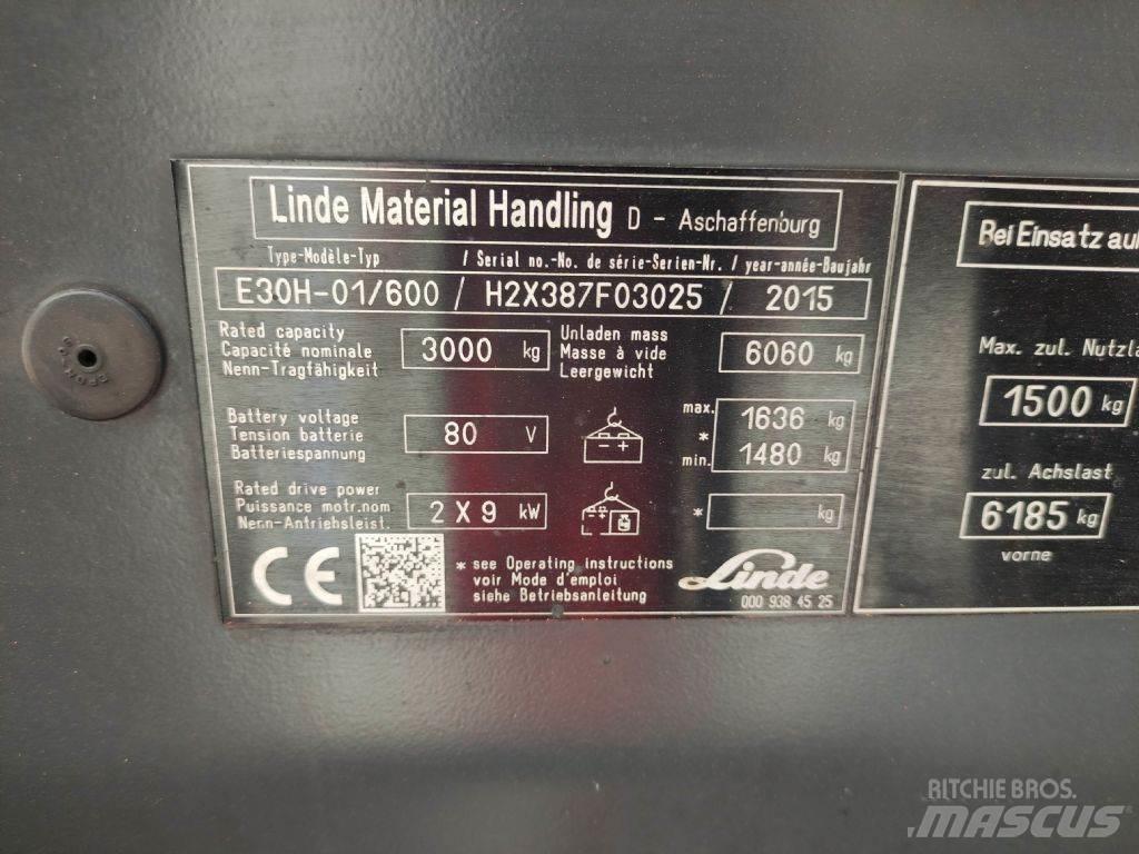 Linde E30H-01-600-387 Elektritõstukid