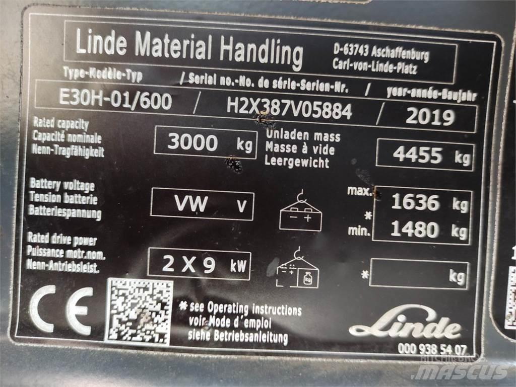 Linde E30H-01/600-387 Elektritõstukid
