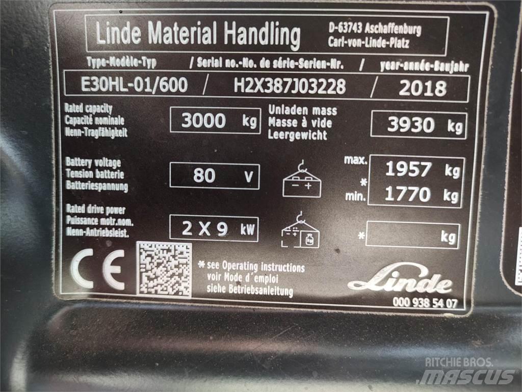 Linde E30HL-01/600-387 Elektritõstukid