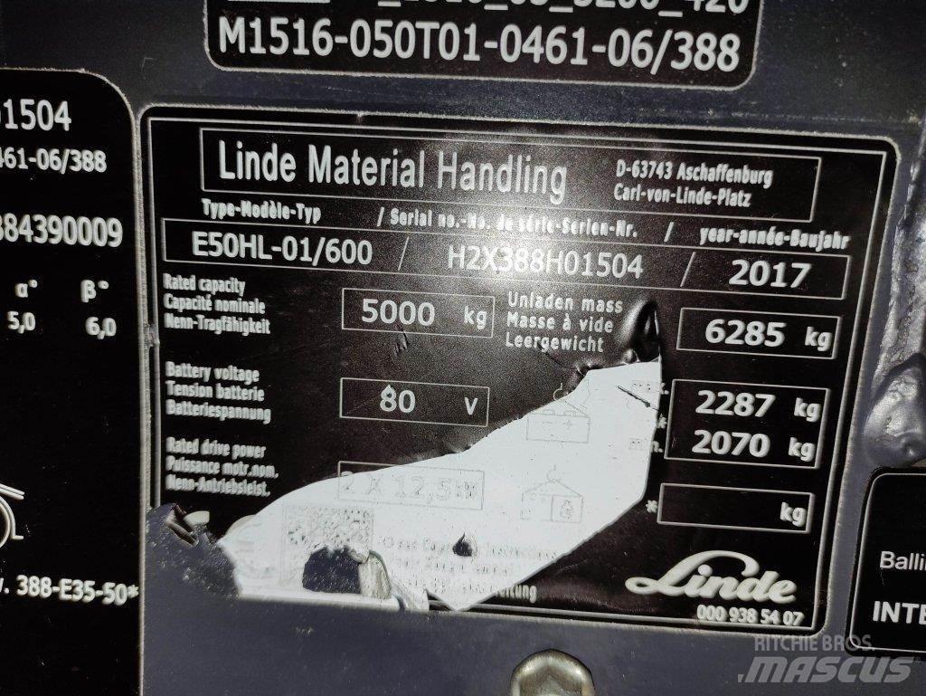 Linde E50HL-01/600-388 Elektritõstukid