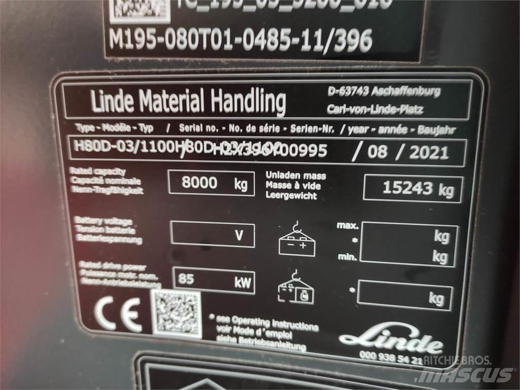 Linde H80D-1100-03-396 Diiseltõstukid