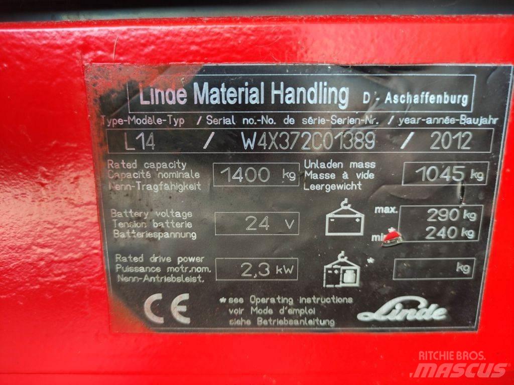 Linde L14-372 Järelkäidavad virnastajad