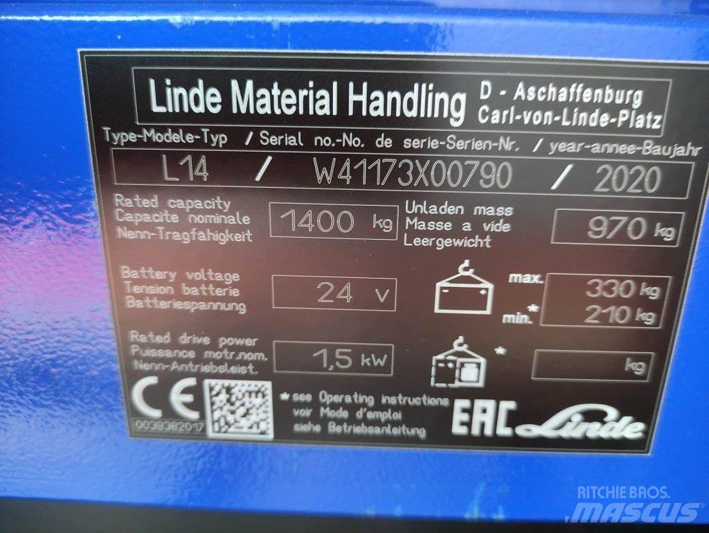 Linde L14i-1173 Järelkäidavad virnastajad