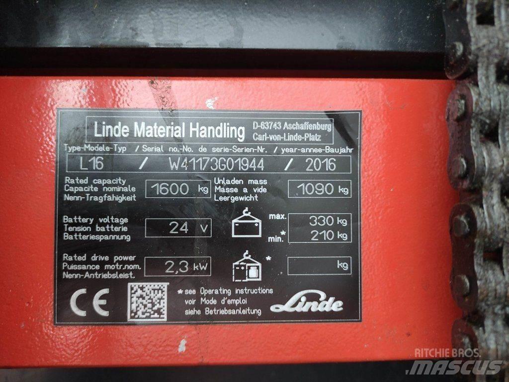 Linde L16i-1173 Järelkäidavad virnastajad