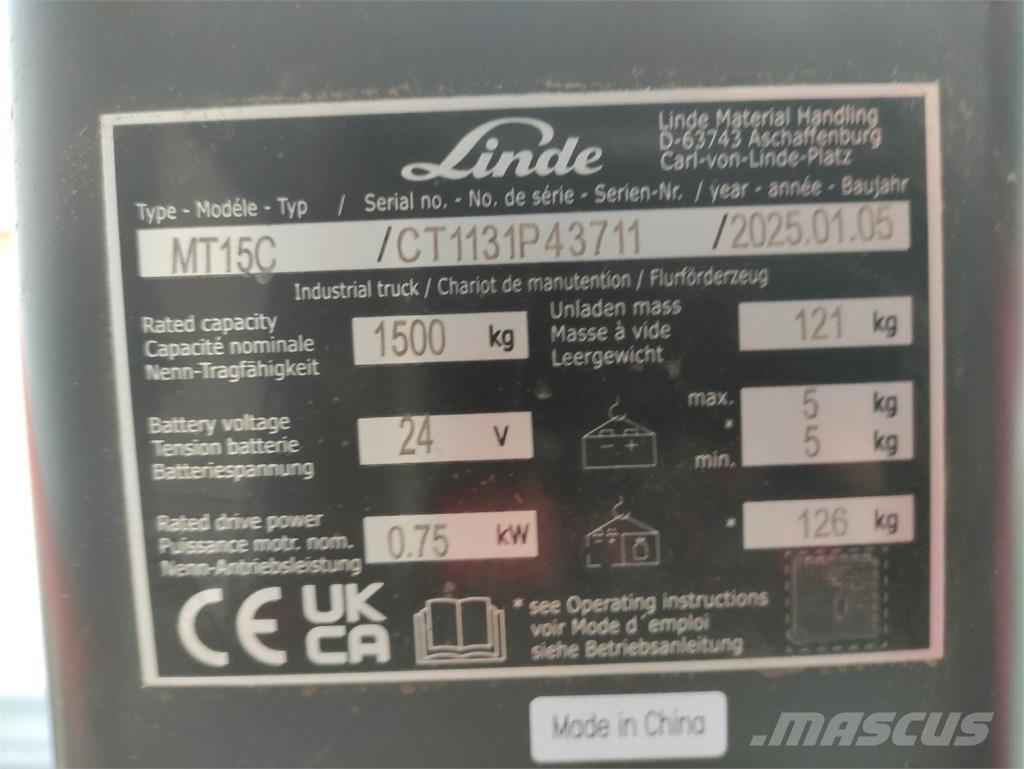 Linde MT15C Elektriline alusesiirdaja
