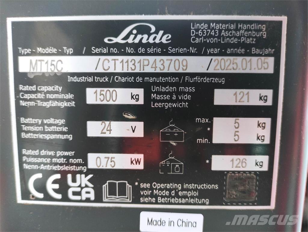 Linde MT15C Elektriline alusesiirdaja