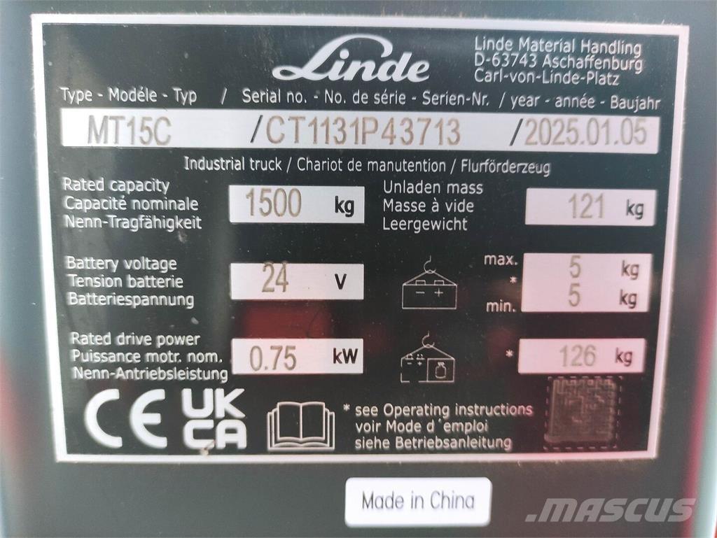 Linde MT15C Elektriline alusesiirdaja